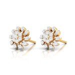 Candytuft Diamond Earring In Pure Gold By Dhanji Jewels