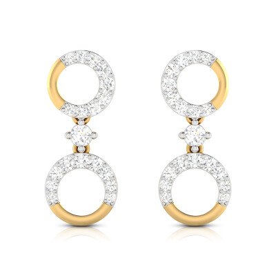 Dazzling Earcuff Diamond Earring In Pure Gold By Dhanji Jewels