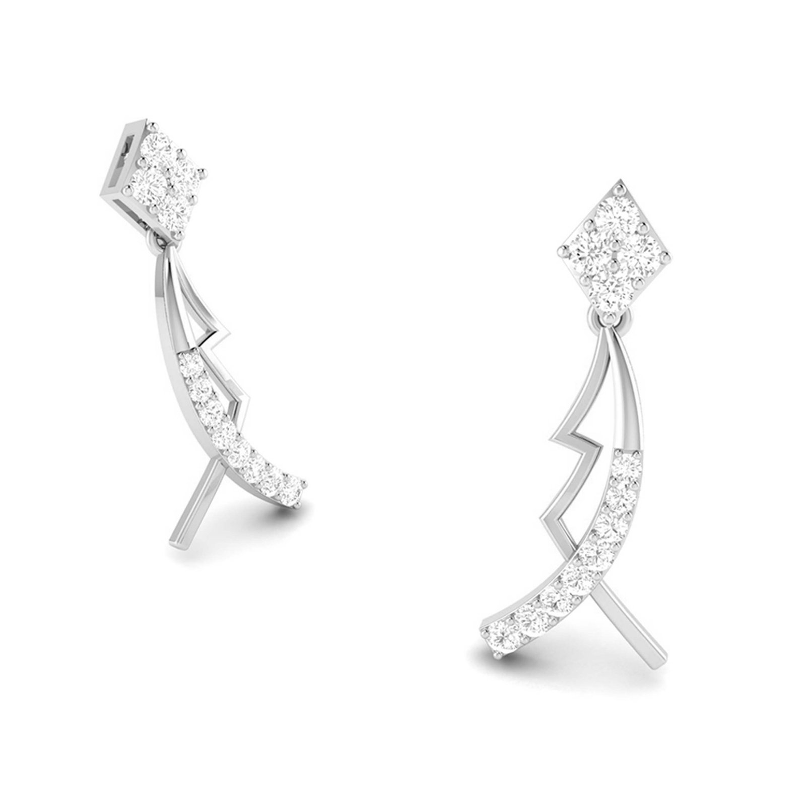 High Desire Diamond Earring In Pure Gold By Dhanji Jewels