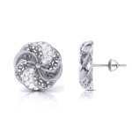 Fancy Whirl Diamond Earring In Pure Gold By Dhanji Jewels
