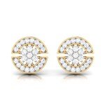 Floral Desire Diamond Earring In Pure Gold By Dhanji Jewels