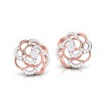 Rose Petals Diamond Earring In Pure Gold By Dhanji Jewels