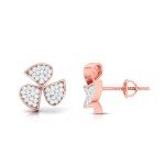 Spinning Fan Diamond Earring In Pure Gold By Dhanji Jewels