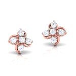 Flaunt Your Charm Diamond Earring In Pure Gold By Dhanji Jewels