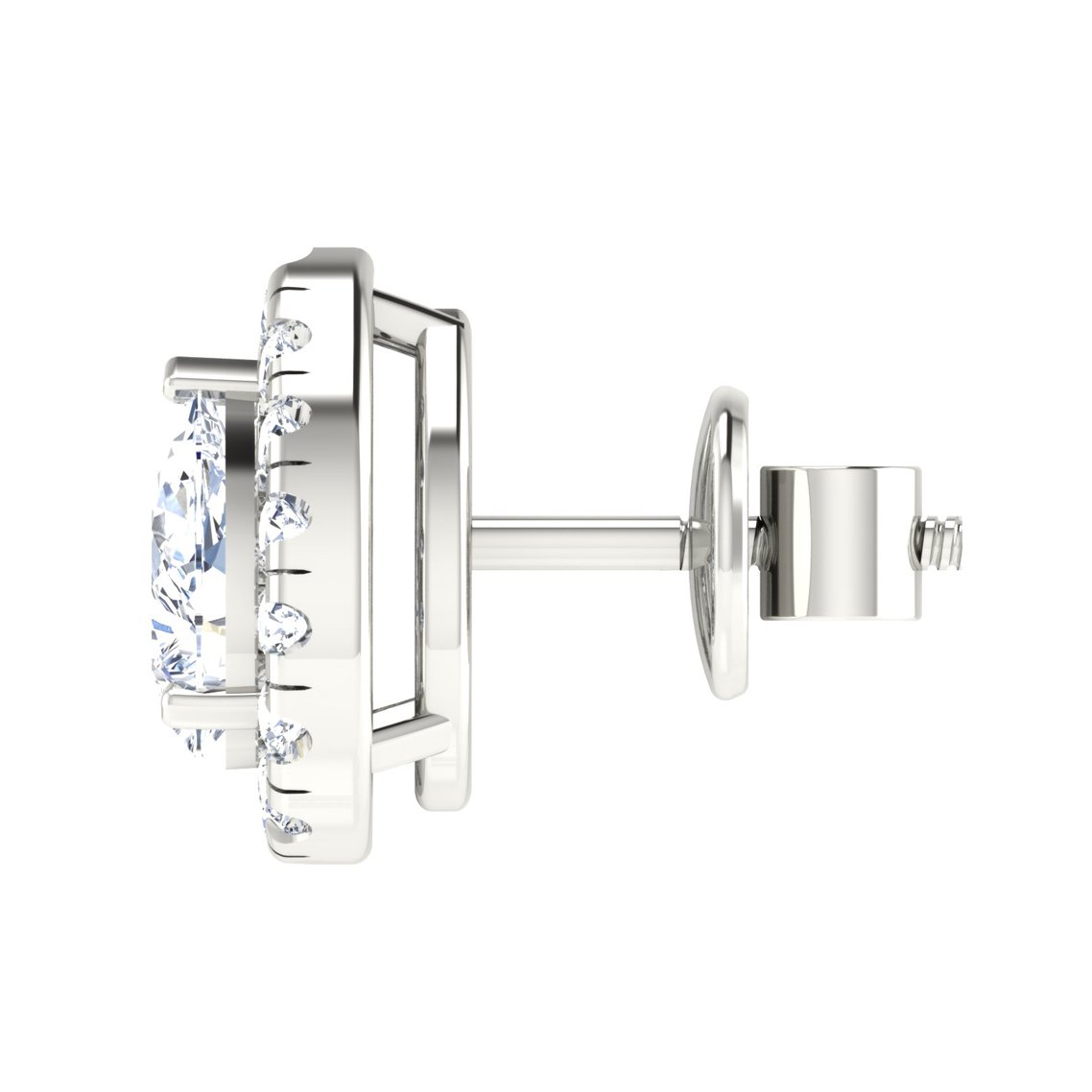 Crystal Tear Diamond Earring In Pure Gold By Dhanji Jewels
