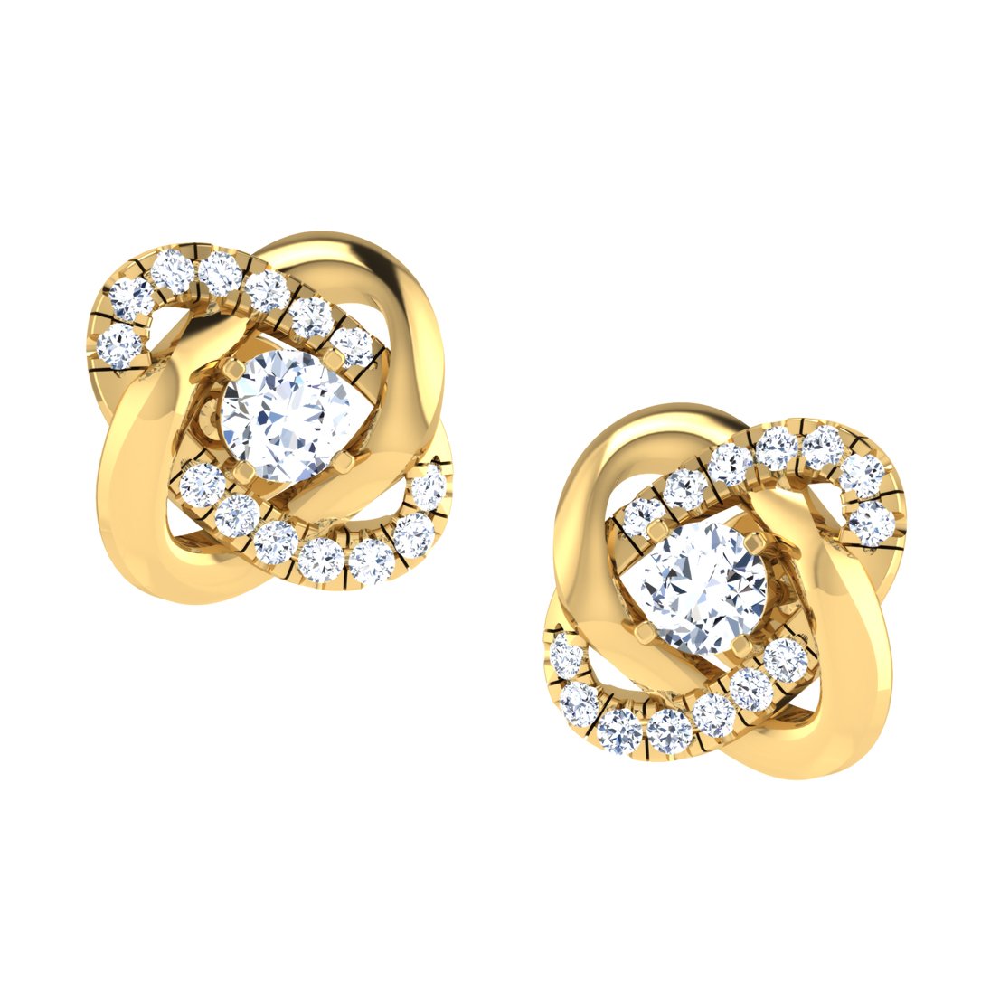 Timeless Era Diamond Earring In Pure Gold By Dhanji Jewels