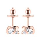 Just You Solitaire Diamond Earring In Pure Gold By Dhanji Jewels