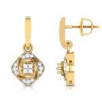 Offbeat Spin Diamond Earring In Pure Gold By Dhanji Jewels