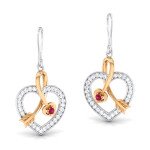 Knot Of Arrow's Love Diamond Earring In Pure Gold By Dhanji Jewels