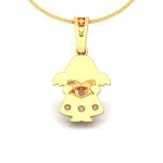 Cute Fairy Diamond Pendant In Pure Gold By Dhanji Jewels