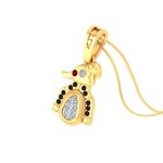 Antique Diamond Pendant In Pure Gold By Dhanji Jewels