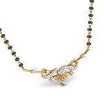 Moments Of Love Diamond Mangalsutra Pendant In Pure Gold By Dhanji Jewels