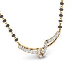 Sacred Love Diamond Mangalsutra Pendant In Pure Gold By Dhanji Jewels
