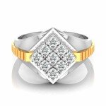 Modern Man's Diamond Ring In Pure Gold By Dhanji Jewels