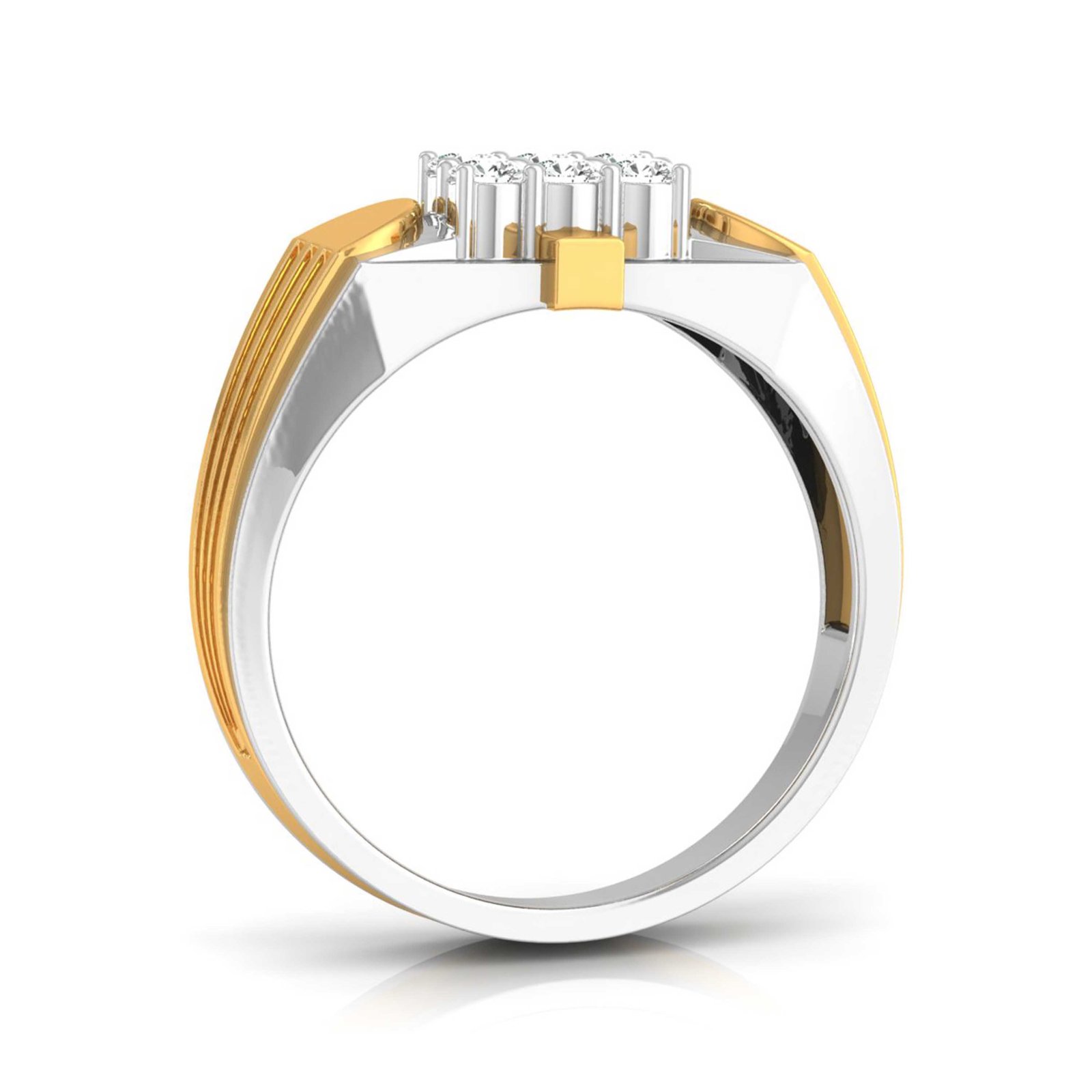 Genuine Love Man's Diamond Ring In Pure Gold By Dhanji Jewels