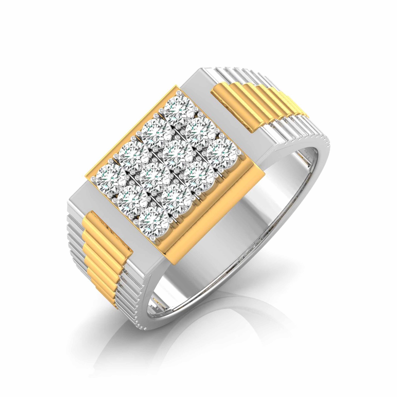 Dignified Man's Diamond Ring In Pure Gold By Dhanji Jewels