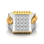 Lionhearted Man's Diamond Ring In Pure Gold By Dhanji Jewels