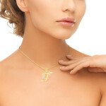 T For Talented Diamond Pendant In Pure Gold By Dhanji Jewels