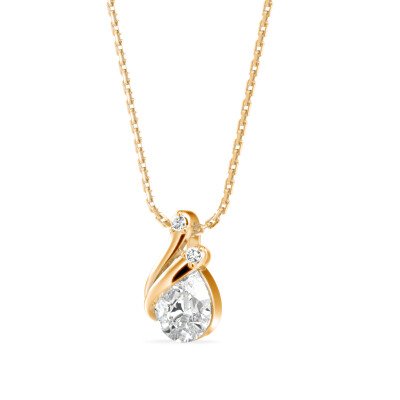 Fashionable Crystal Diamond Pendant In Pure Gold By Dhanji Jewels