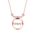 Feminine Love Diamond Pendant In Pure Gold By Dhanji Jewels