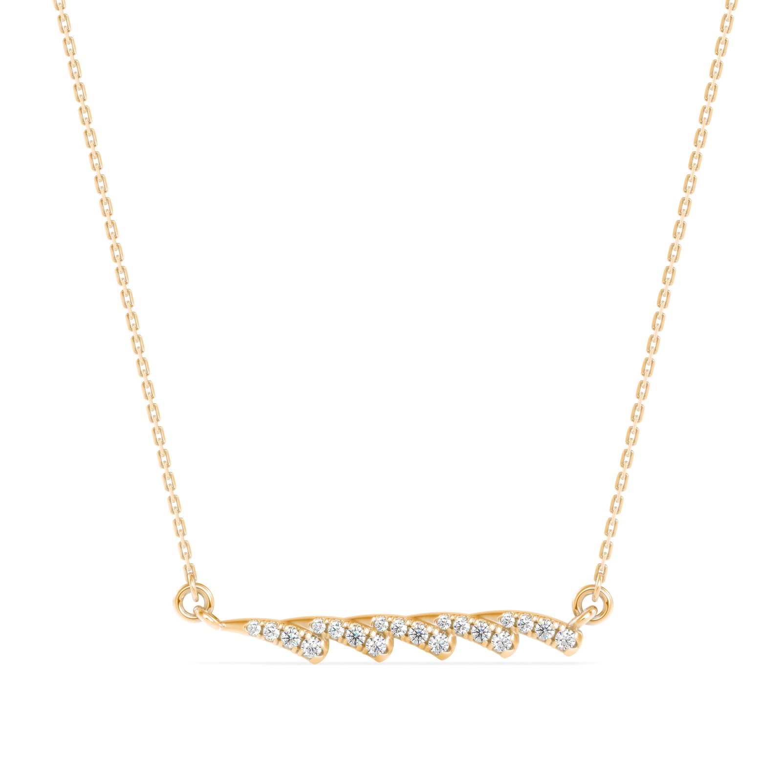 Excellent Drift Diamond Pendant In Pure Gold By Dhanji Jewels