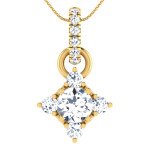 Just 4 You Diamond Pendant In Pure Gold By Dhanji Jewels