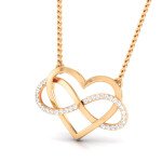 Boundless Love Diamond Pendant In Pure Gold By Dhanji Jewels