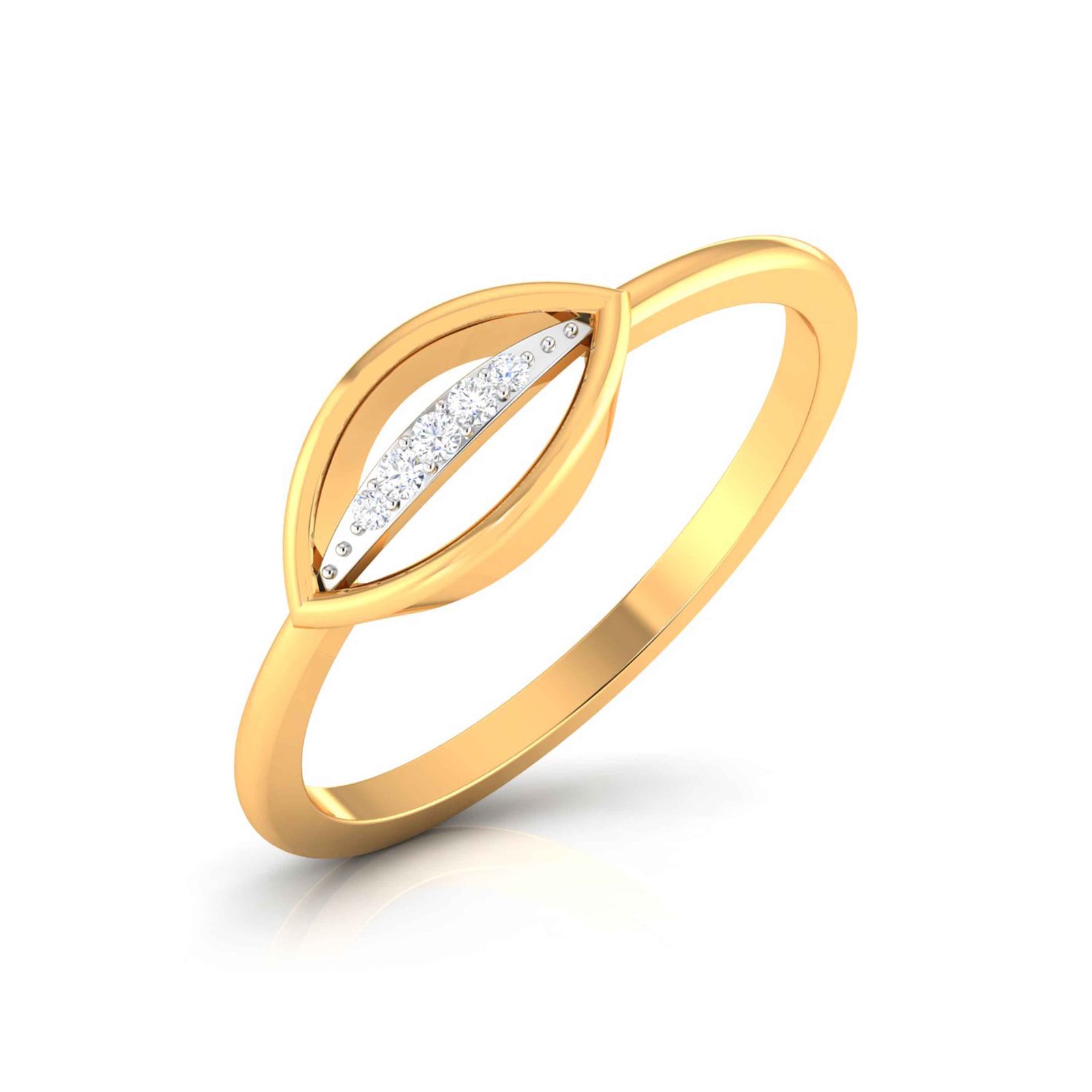 Wide Stare Diamond Ring In Pure Gold By Dhanji Jewels