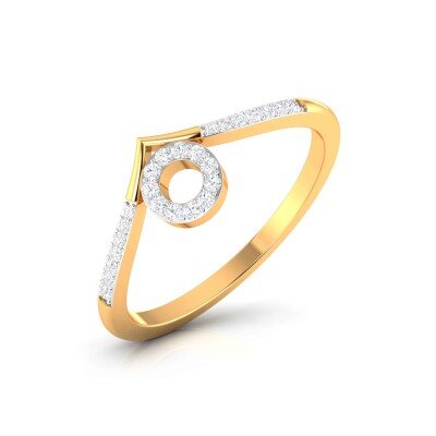 Modern Mood Diamond Ring In Pure Gold By Dhanji Jewels