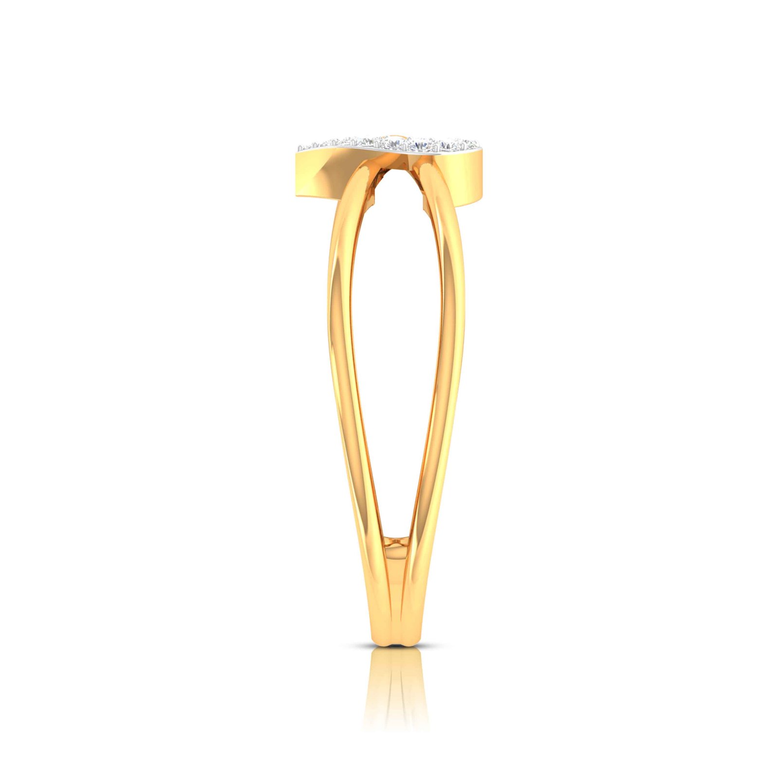 Love Beyond Boundary Diamond Ring In Pure Gold By Dhanji Jewels