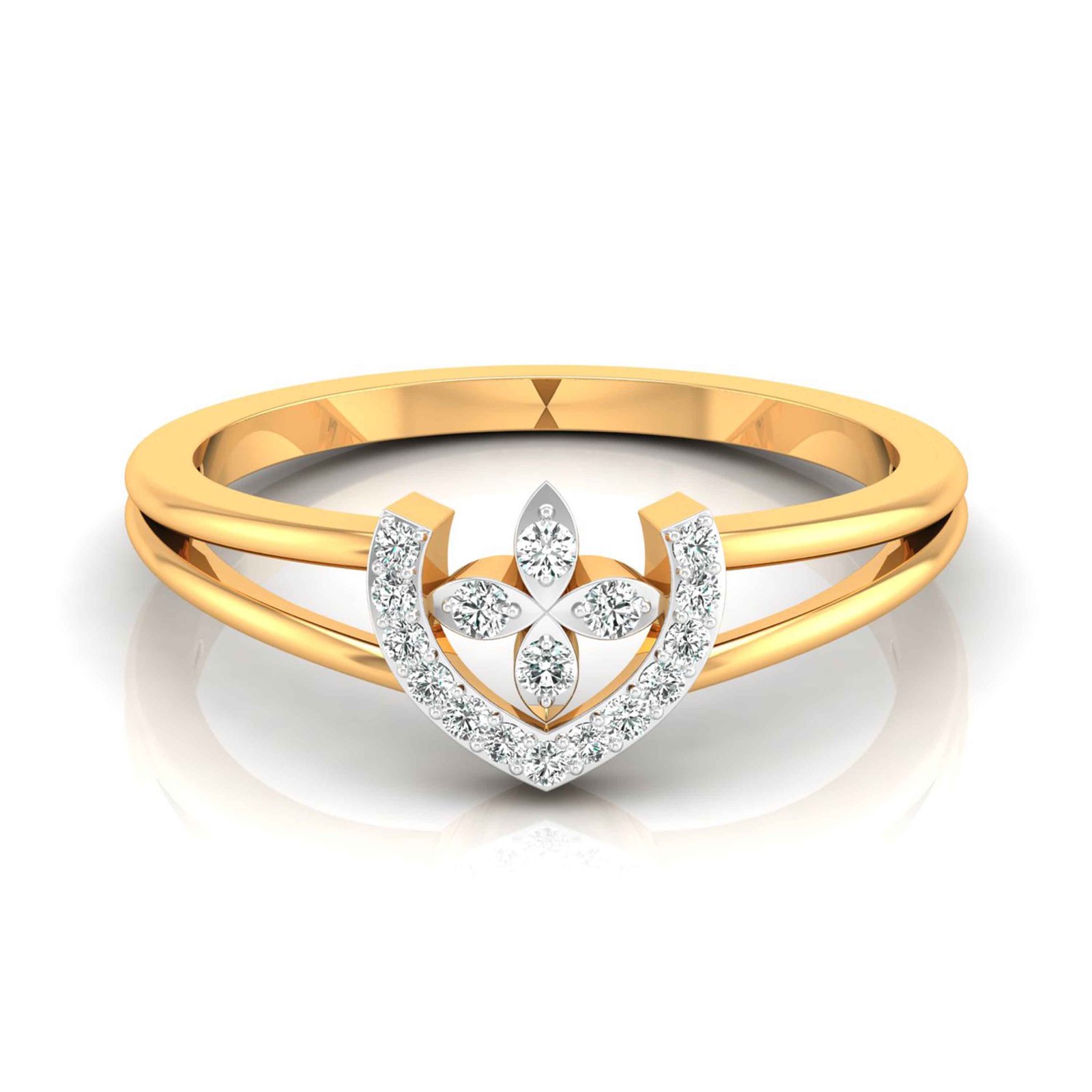 Aura Of Beauty Diamond Ring In Pure Gold By Dhanji Jewels