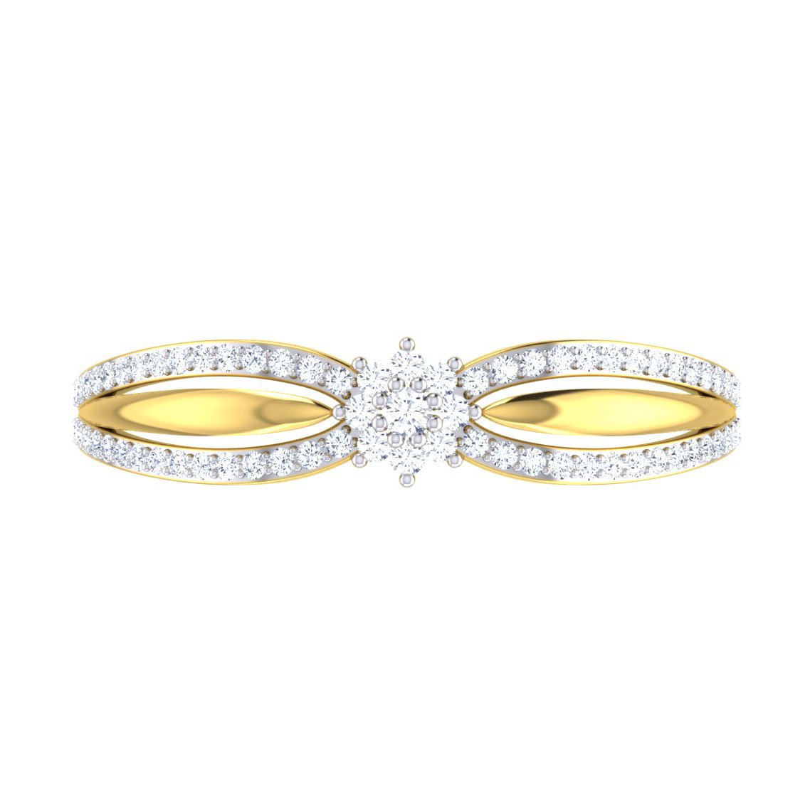 Chryssa Diamond Ring In Pure Gold By Dhanji Jewels