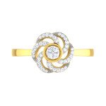 Ebe Diamond Ring In Pure Gold By Dhanji Jewels