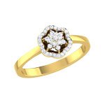 Luna Diamond Ring In Pure Gold By Dhanji Jewels