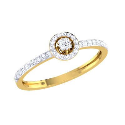 Cinthia Diamond Ring In Pure Gold By Dhanji Jewels