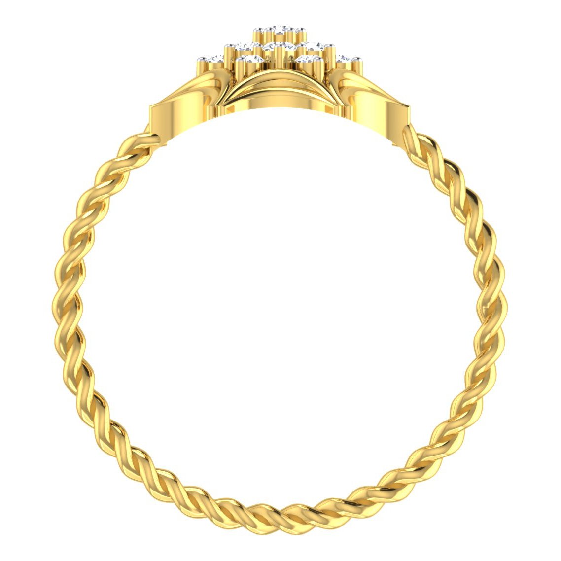 Orina Diamond Ring In Pure Gold By Dhanji Jewels