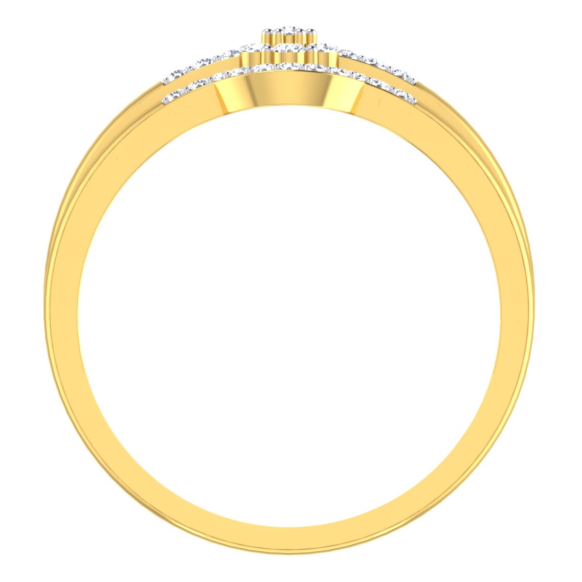 Orbicular Love Diamond Ring In Pure Gold By Dhanji Jewels