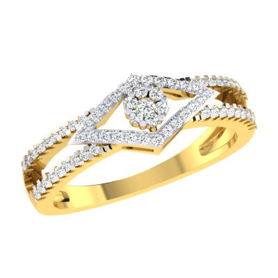 Love Destiny Diamond Ring In Pure Gold By Dhanji Jewels