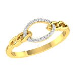 Linked Destiny Diamond Ring In Pure Gold By Dhanji Jewels