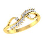 Love Strand Diamond Ring In Pure Gold By Dhanji Jewels