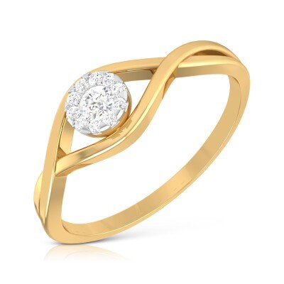 Focused Eye Diamond Ring In Pure Gold By Dhanji Jewels