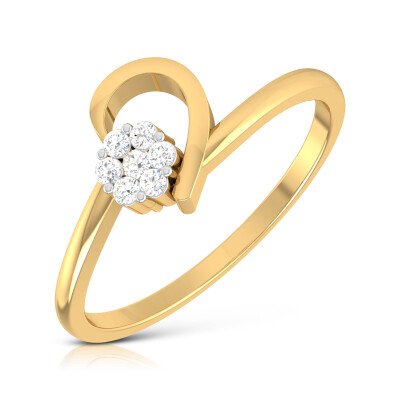 Betterhalf Diamond Ring In Pure Gold By Dhanji Jewels