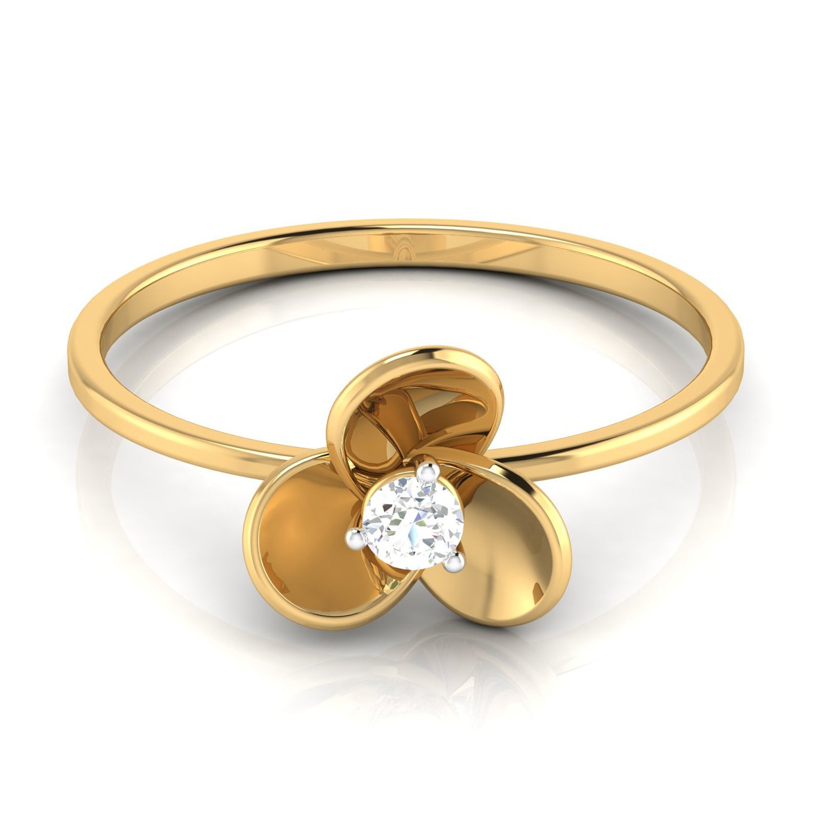 Delightful Gloom Diamond Ring In Pure Gold By Dhanji Jewels