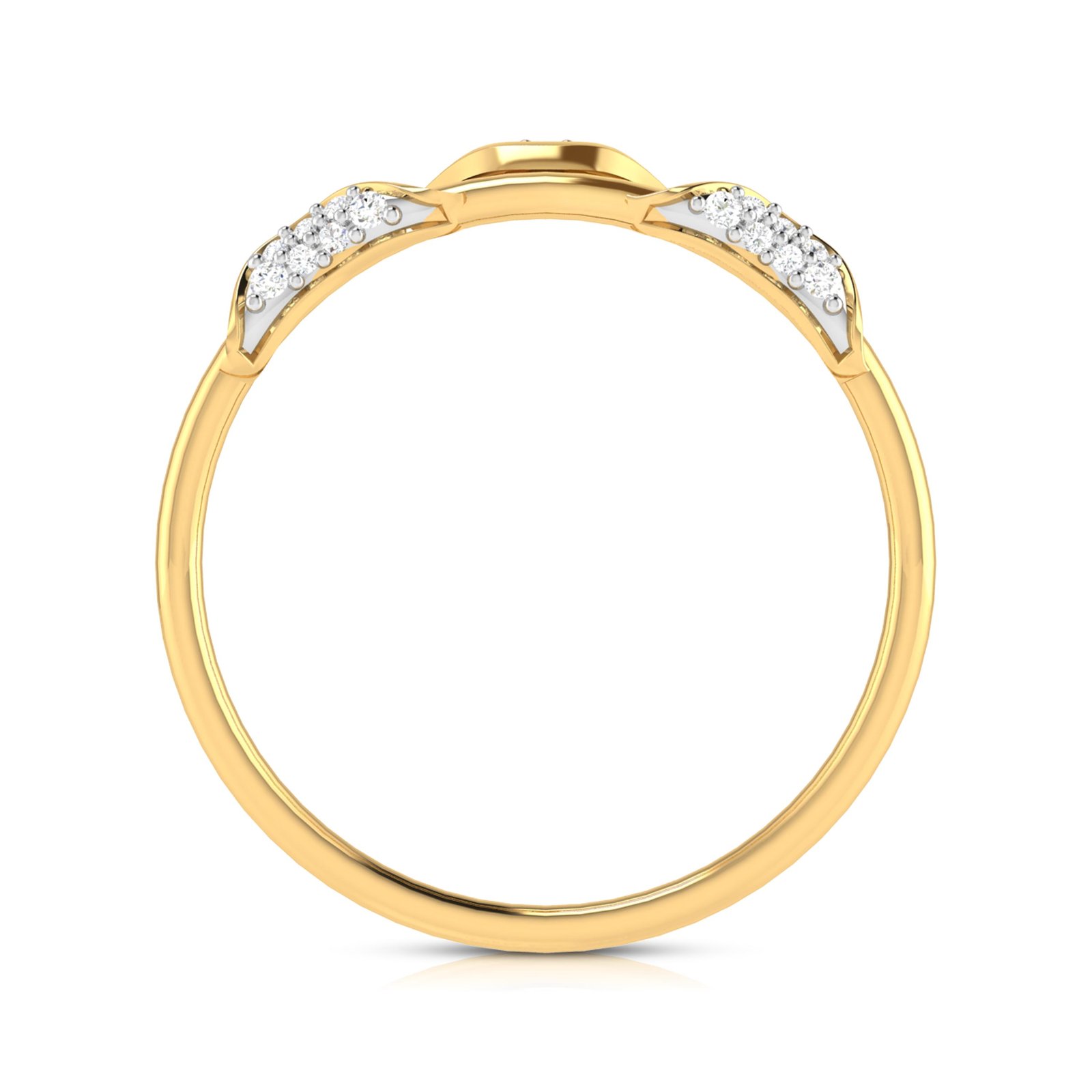 Two Cord Diamond Ring In Pure Gold By Dhanji Jewels