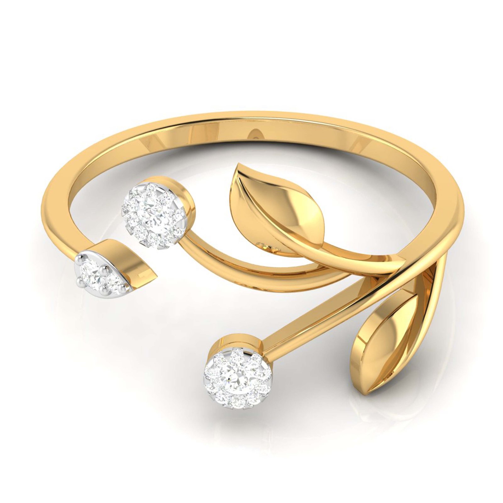 Wrap With Love Diamond Ring In Pure Gold By Dhanji Jewels