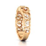 Chain Of Love Diamond Ring In Pure Gold By Dhanji Jewels