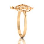 Cage Of Heart Diamond Ring In Pure Gold By Dhanji Jewels