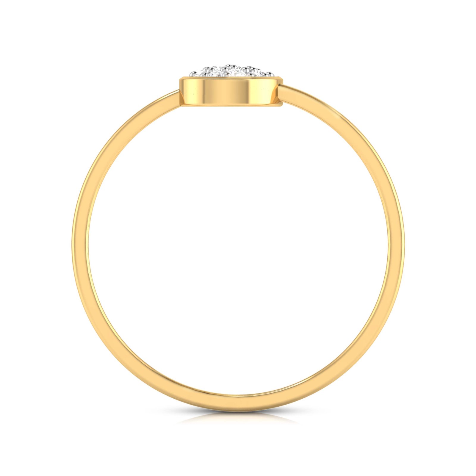 Pear Shaped Diamond Ring In Pure Gold By Dhanji Jewels
